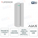 Ajax Superior DoorProtect G3 Jeweller Bianco – Sensore di Apertura Wireless con Tecnologia Jeweller e Protezione Antisabotaggio
