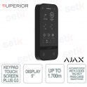 copy of Clavier sans fil avec accès DESFire - Ajax Superior KeyPad Plus G3 Noir Bijoutier