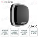 Sirena Ajax Superior StreetSiren Plus G3 Nera: Sicurezza Professionale Antisabotaggio per Interni ed Esterni