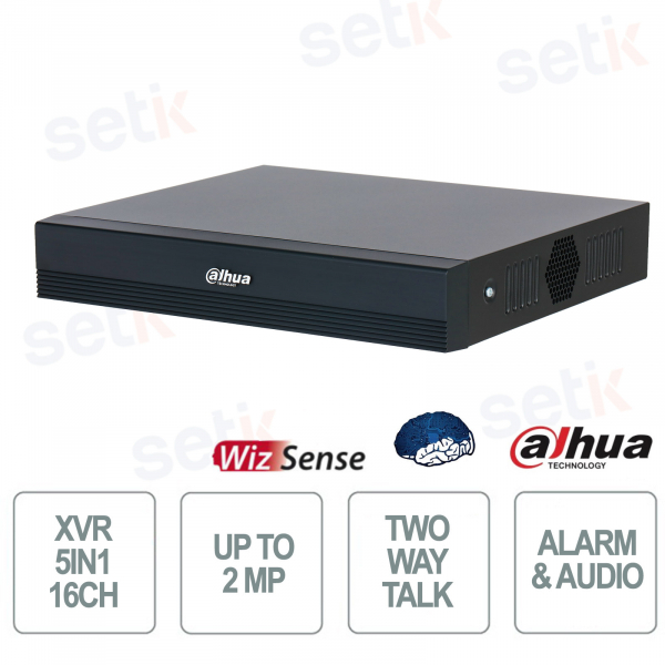 Enregistreur numérique IA 16 canaux Dahua XVR1B16-I/T WizSense avec SMD Plus et audio bidirectionnel