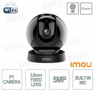 Imou Rex 3D 5MP Indoor WiFi Camera Pan Tilt 355° with 3.6mm Lens, AI People and Animals, Two-Way Audio