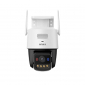 Imou Titan Pro 6MP Telecamera WiFi Esterno Pan Tilt AI con Ottica 3.6mm, Visione Notturna Full Color e PoE