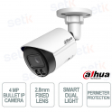 WizSense 6MP IP Camera with 2.8mm Lens Smart Dual Light AI IP67 - Dahua