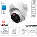 Eyeball Camera - 4in1 - 2.8mm Lens - Active Deterrence - S2 Version