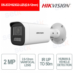 DS-2CD1623G2-LIZSU 2MP with 2.8-12mm Varifocal Lens and Smart Hybrid Light - Hikvision