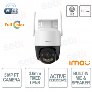IMOU Cruiser SC 5MP WiFi 6 Outdoor PTZ Camera with AI, Color Night Vision and Built-in Alarm