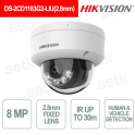 DS-2CD1183G2-LIU 2.8mm Telecamera IP Dome 8MP AI Smart Hybrid Light IP67 IK08 - Hikvision