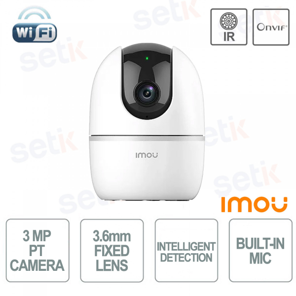 Imou Telecamera Wi-Fi Esterna 5MP 3K – 360° Rotazione, Visione Notturna A Colori, IP66, Tracciamento Intelligente, Sirena