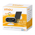 Kit Imou - Kit polychrome Cell Go 2K - 1x caméra à batterie Wi-Fi 3MP 2,8 mm dissuasion active polychrome + 1x panneau solaire
