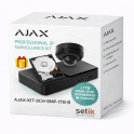 Kit AJAX SYSTEMS – Enregistreur vidéo réseau (NVR) 8 canaux avec HDMI + Mini caméra dôme 8 MP + Disque dur 1 To offert (Noir)