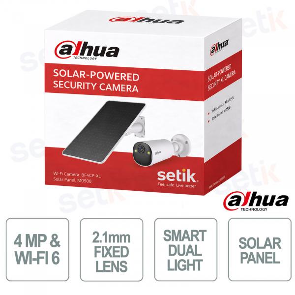KIT/BF4CP-XL/M0508 4MP AI Camera with 2.1mm Lens and Wi-Fi 6 - Dahua