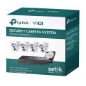 Video Surveillance Kit – 1 NVR + 4 Dome Cameras + 1 TB Hard Disk - Vigi