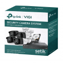 Video Surveillance Kit – 1 NVR + 4 Bullet Cameras + 1 TB Hard Disk - Vigi