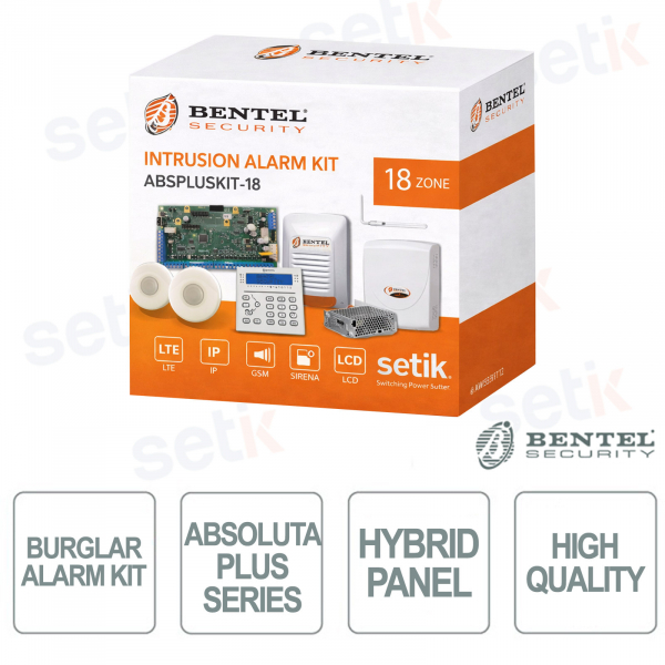 Bentel ABSPlusKit 18 – Kit Allarme Professionale Absoluta Plus