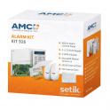 Kit antifurto AMC - centrale ibrida 8/24 zone cablate - 64 radio