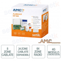 Kit antirrobo AMC - centralita híbrida 8/24 zonas cableadas - 64 radios
