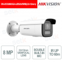 8MP AcuSense IP Bullet Camera with Motorized Varifocal Lens and Smart Hybrid Light - Hikvision