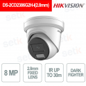 Telecamera 8MP 2.8mm AcuSense DarkFighter IP67 IR30m Turret IP - Hikvision