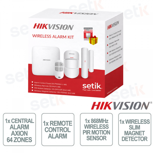 Hikvision AXPro Professional Alarm Kit 64 Zones 868MHz Wireless