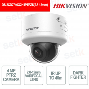 DS-2CD2746G2H-IPTRZS 4MP AcuSense PTRZ Varifocal 2.8-12mm DarkFighter IP66 IK10 - Hikvision