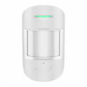 Ajax Superior CombiProtect Jeweller Bianco – Sensore Wireless PIR + Rottura Vetri con Pet Immunity e Portata 1.200 m