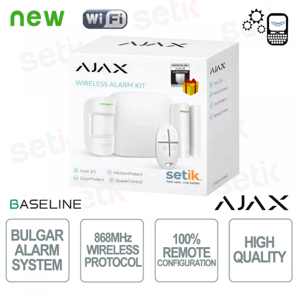 AJAX Kit di Allarme Professionale Wireless senza fili GPRS / Ethernet