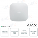 Ajax ReX 2 Jeweller Bianco: Range Extender Avanzato con Foto-Verifica