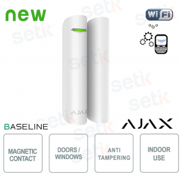 DoorProtect Jeweller Bianco: Sensore Wireless per Porte e Finestre ad Alta Sicurezza