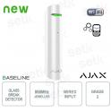 Ajax GlassProtect Jeweller White: High-Precision Wireless Glass Breakage Sensor