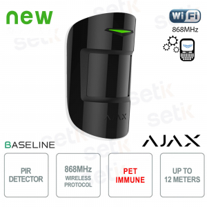 Ajax MotionProtect Jeweler Black – Indoor Wireless PIR Sensor