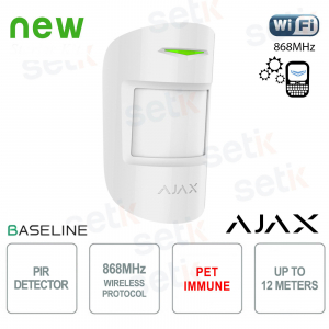 Ajax MotionProtect Jeweler White – Indoor Wireless PIR Sensor