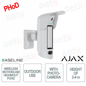 MotionCam Outdoor HighMount (PhOD) - Détecteur de mouvement IR sans fil pour l'extérieur - Ajax
