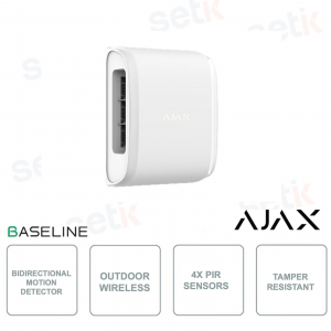 Ajax DualCurtain Outdoor Jeweller: Double Curtain Sensor with Advanced Detection and Tamper Protection