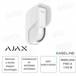 Ajax Curtain Outdoor-Rilevatore di movimento a tenda wireless