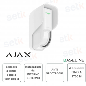 Ajax Curtain Outdoor - Wireless curtain motion detector