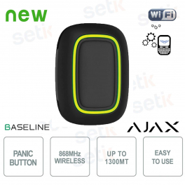 Ajax Button Jeweller Black: Smart Wireless Button with Alarms and Automation