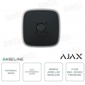 Ajax StreetSiren DoubleDeck Jeweller Nera Sirena Wireless da Esterno e Interno con Allarme 113 dB e Protezione Anti-Sabotaggio