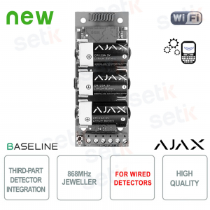 Ajax Transmitter Jeweller Modulo Wireless per Sensori Cablati di Terze Parti