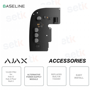 Ajax 12–24V PSU Low Voltage Power Supply for Hub and ReX with Battery Power
