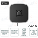 Sirène Ajax Superior StreetSiren DoubleDeck Fibre Noire 113 dB IP54 avec plaque signalétique et 2000 m de fibre optique