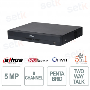 XVR5108HE-I3/T 8CH 5MP WizSense AI Penta-brid with AcuPick, Face Recognition and H.265+ - Dahua