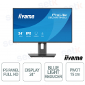 iiyama ProLite XB2497HSU-B1 24" IPS Full HD 120Hz monitor, Pivot, USB Hub, HDMI, DisplayPort, Flicker Free