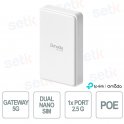 Omada ER701-5G-Outdoor Gateway 5G, fino a 7.01 Gbps, 2.5G PoE, Dual SIM, IP66 Outdoor, Gestione Cloud SDN