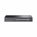 ES220GP Switch Gigabit 20 Porte con 16 PoE+, 2 Slot SFP, Gestione Cloud SDN e Budget PoE 150W - Omada