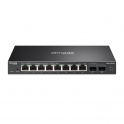 ES210X-M2 8-Port 2.5G Multi-Gigabit Switch with 2 10G SFP+ Slots, SDN Cloud Management and VLAN - Omada