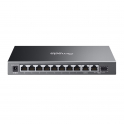 ES210GP 10-Port Gigabit Switch with 8 PoE+, SFP/RJ45 Combo Port, SDN Cloud Management, and 63W PoE Budget - Omada