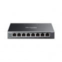 Commutateur PoE+ Gigabit 8 ports ES208GP avec gestion cloud SDN, budget PoE de 64 W pour la vidéosurveillance - Omada
