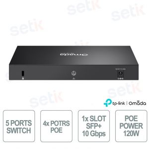copy of Commutateur PoE+ Gigabit 8 ports ES208GP avec gestion cloud SDN, budget PoE de 64 W pour la vidéosurveillance - Omada