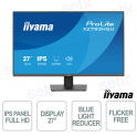 X2793HSU-B1 27" IPS Full HD 120Hz, speaker integrati, HDMI DisplayPort, USB hub, Flicker Free e Blue Light - iiyama