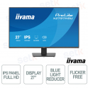 Moniteur iiyama ProLite XB2496HSC-B1 24" IPS Full HD 144 Hz USB-C 65 W, pied ergonomique réglable, sans scintillement, HDMI